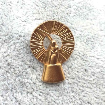 Broche Virgen del Pilar oro