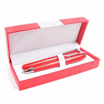 Set Boligrafo Roller rojo