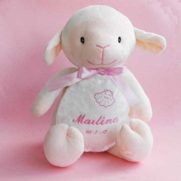 Peluche Bautizo Ovejita Bordado